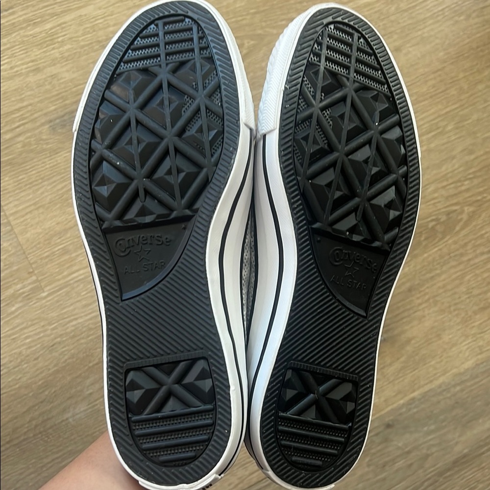 Converse All Star Light Gray Sneakers womens 7 new with box - Picture 4 of 5